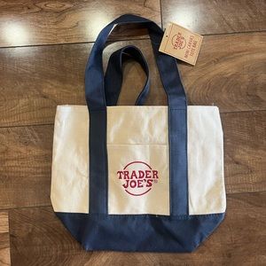 Navy Trader Joe’s mini tote